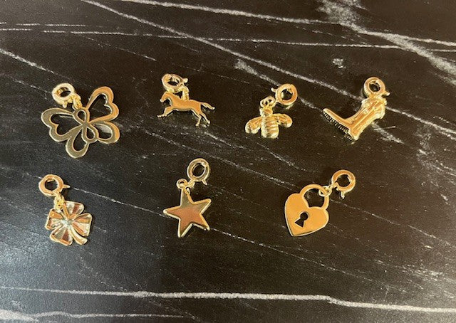 Assorted Gold Charms
