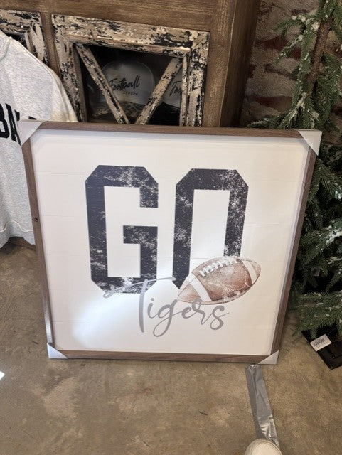 Go Tigers Football 24x24