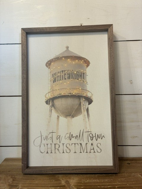 .Just a Small Town Christmas Water Tower