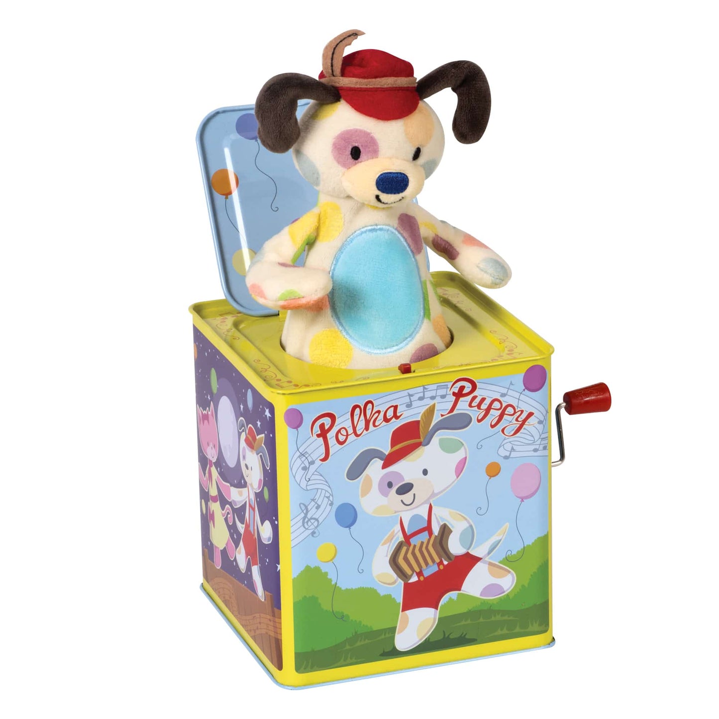 Polka Puppy Jack in Box