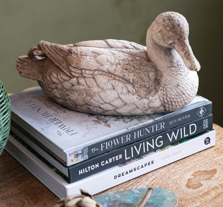 Resin Duck, Heavily Distressed Finish (Each Will Vary)