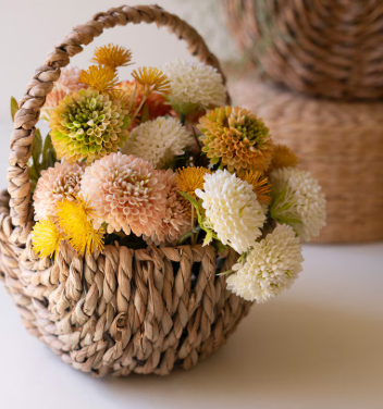 Woven Basket With Handles