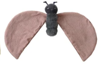 Plush Insect Snuggle Toy w/ Patterned Wings, 3 styles