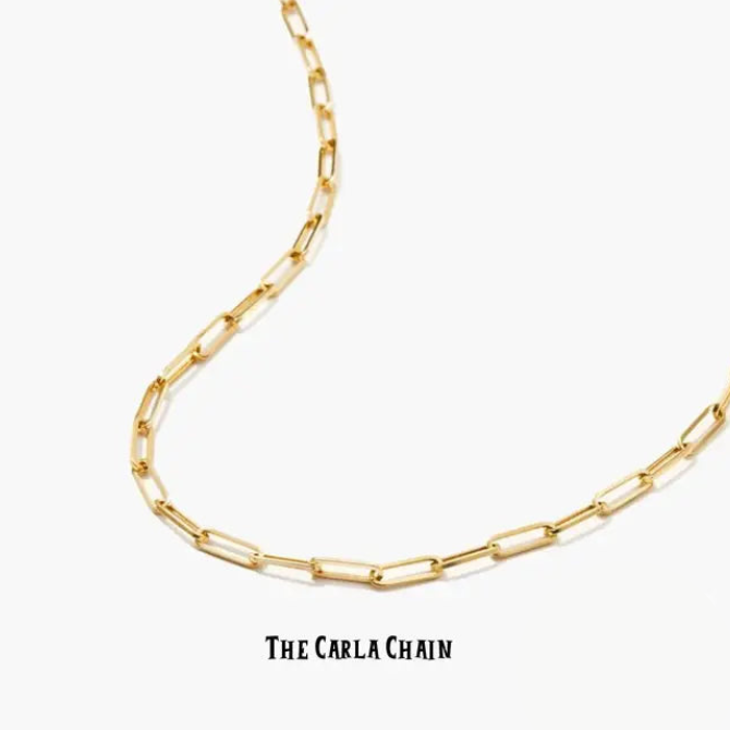 Kendall Chain 18K Gold Water Resistant Non Tarnish