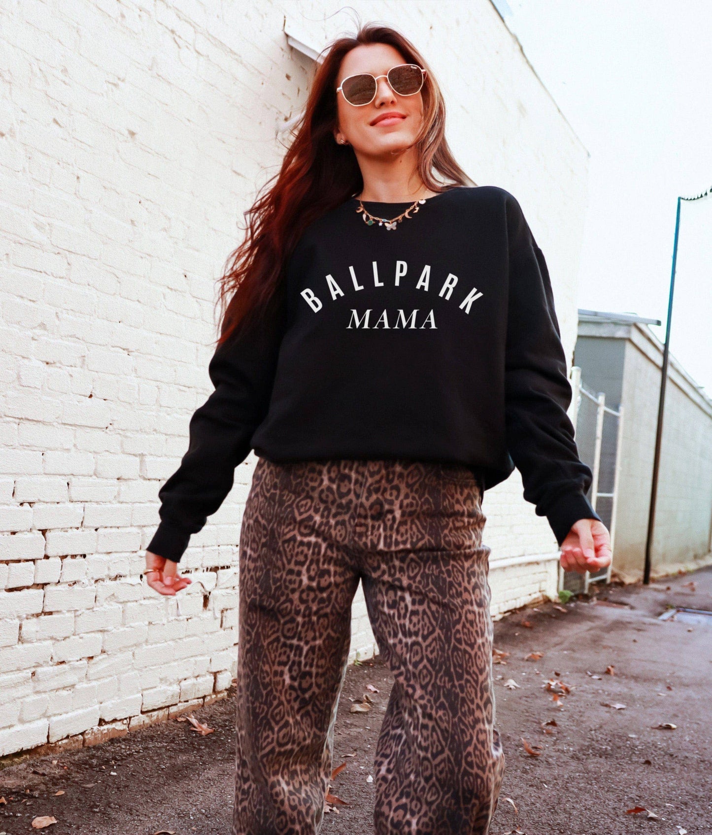 Ballpark Mama Sweatshirt: Medium
