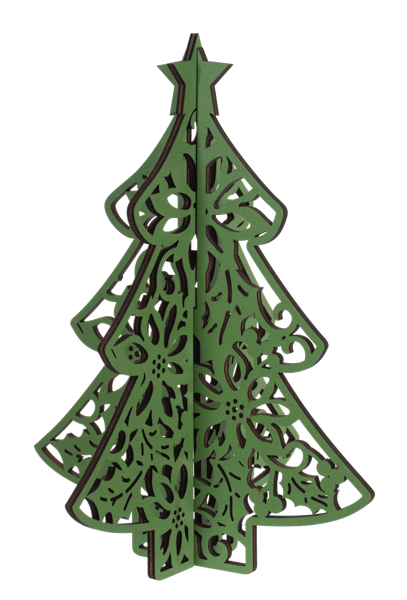 Lasercut Christmas Tree Figurines