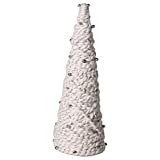 White Chunky Yarn Tree with Bells,