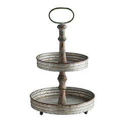 Galvanized Stand - 2 Tier Stand