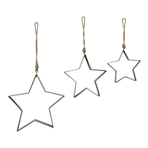 Hand Painted Metal Star Ornaments