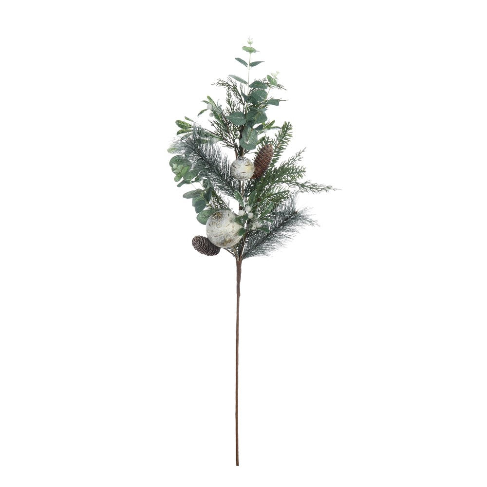 Pine Branch w/Eucalyptus & Pinecones