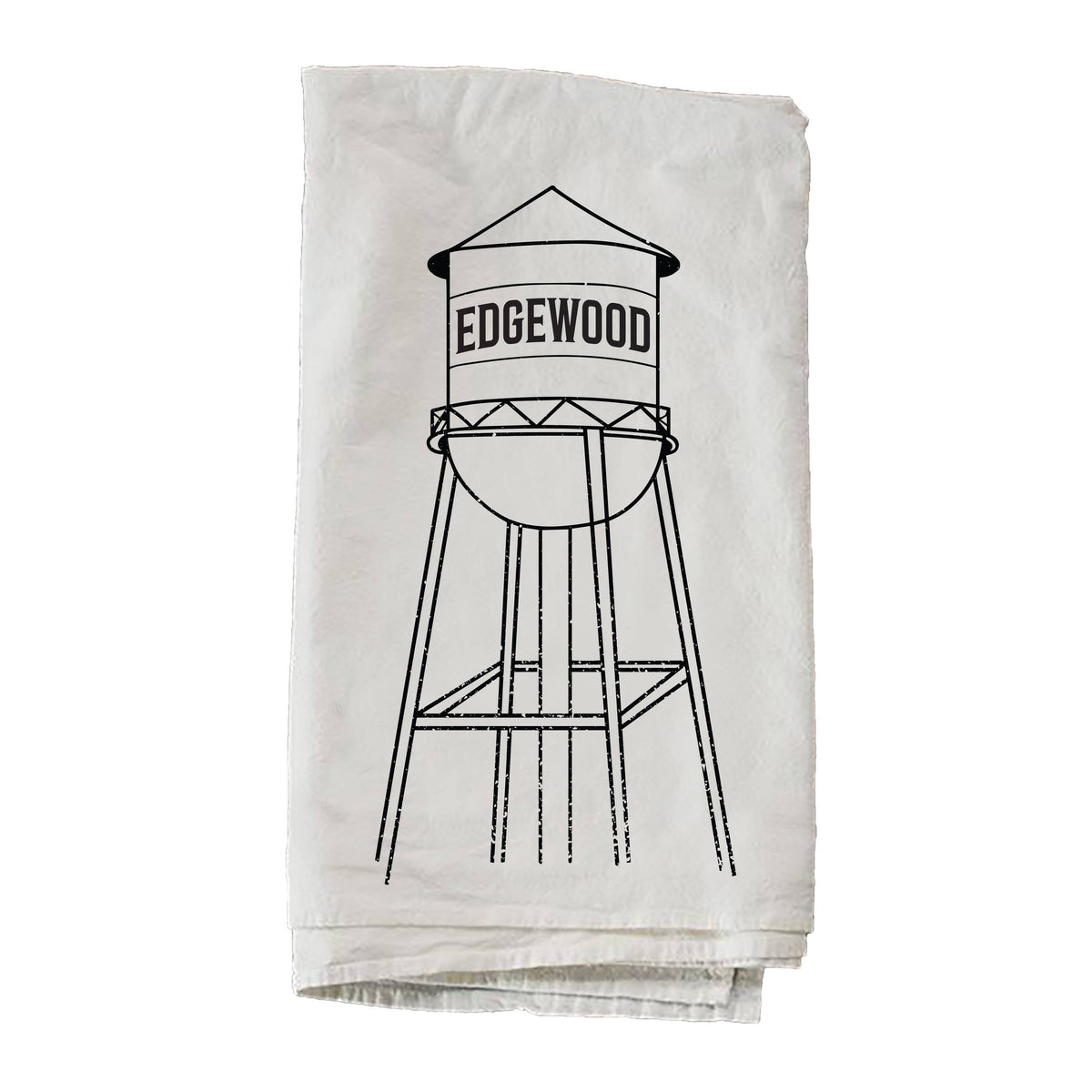 Water Tower Personalized City Towel: 27 x 27