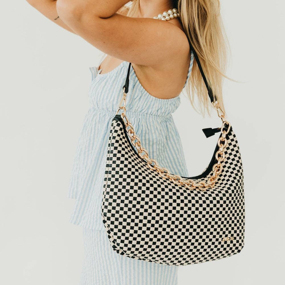 Sienna Slouchy Woven Shoulder Bag - TOP SELLER: Taupe