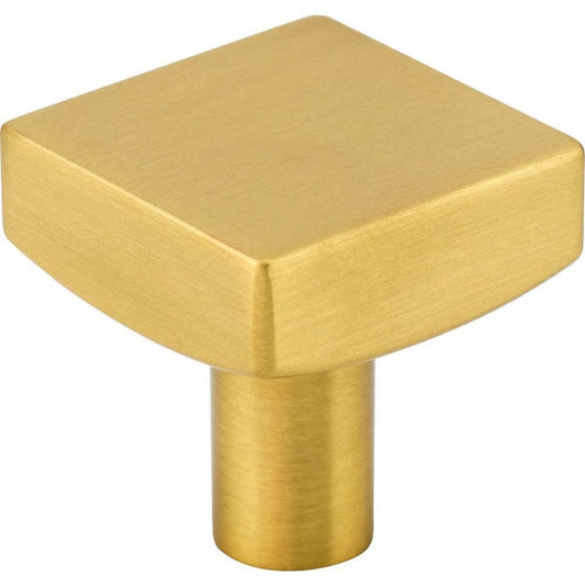 1-1/8'' Overall Length Brushed Gold Square Dominique Cabinet Knob