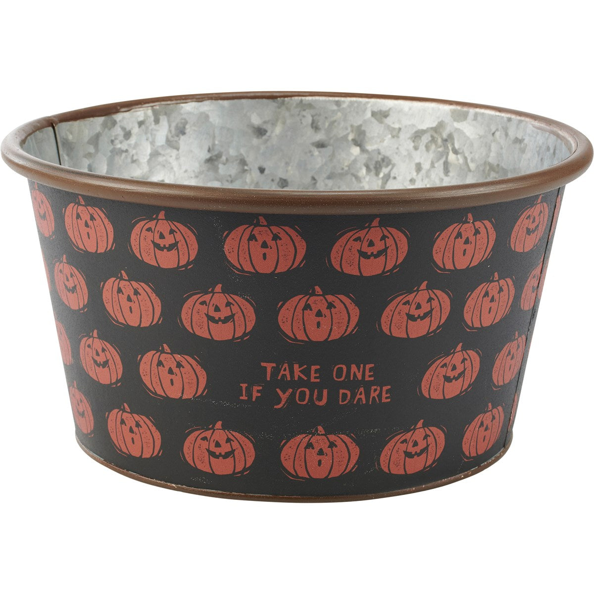 Take One If You Dare/Happy Halloween Metal Bucket