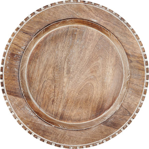 Large Wood Charger Plate