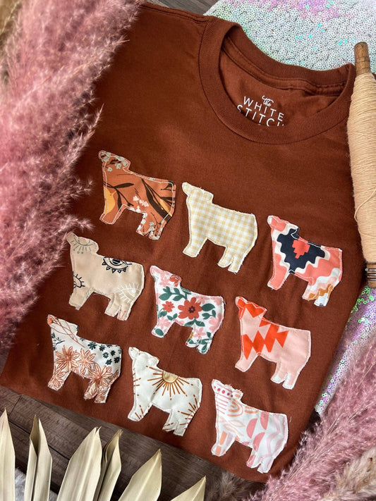 Cows on Repeat | Rust Brown: S