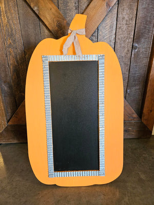 Pumpkin Chalkboard Easel