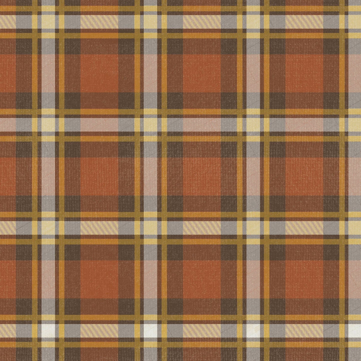 Fall Plaid Paper Table Runner