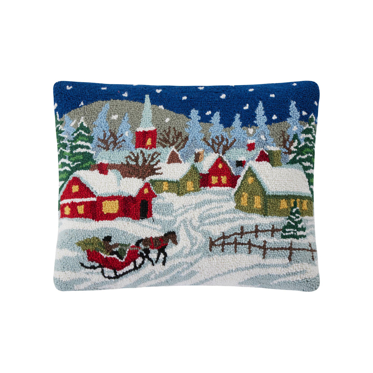 Snowy Night Hook Pillow