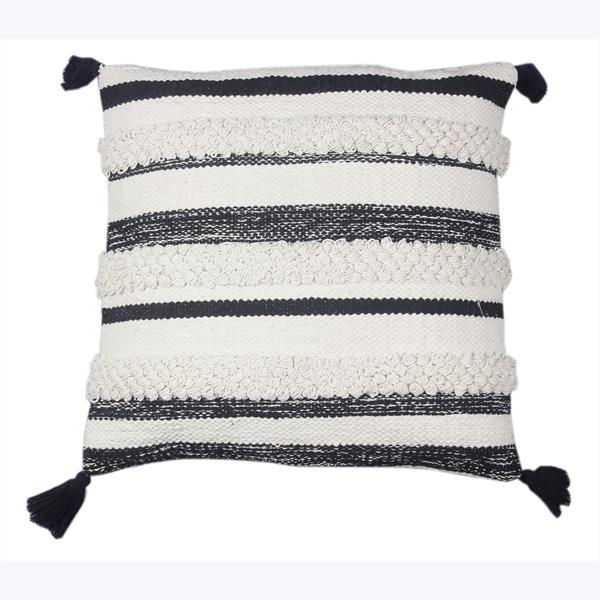 SQUARE COTTON WOVEN PILLOW 18''