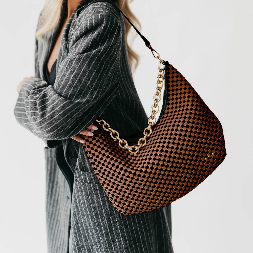 Sienna Slouchy Woven Shoulder Bag - TOP SELLER: Taupe