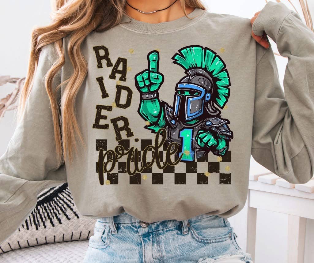 School Spirit Mascot Pride Sandstone LS CC T-Shirt : Tiger / Small