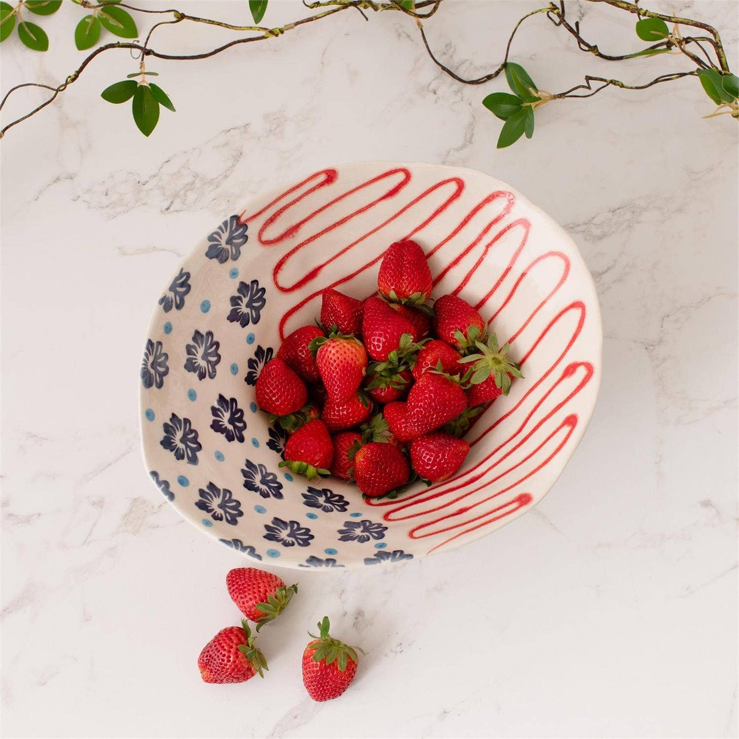 Americana Folk Art Serving Bow  | Patriotic, USA