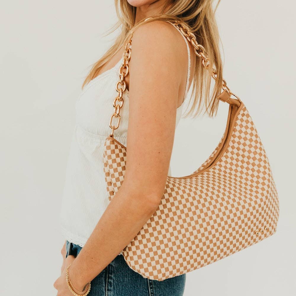 Sienna Slouchy Woven Shoulder Bag - TOP SELLER: Taupe