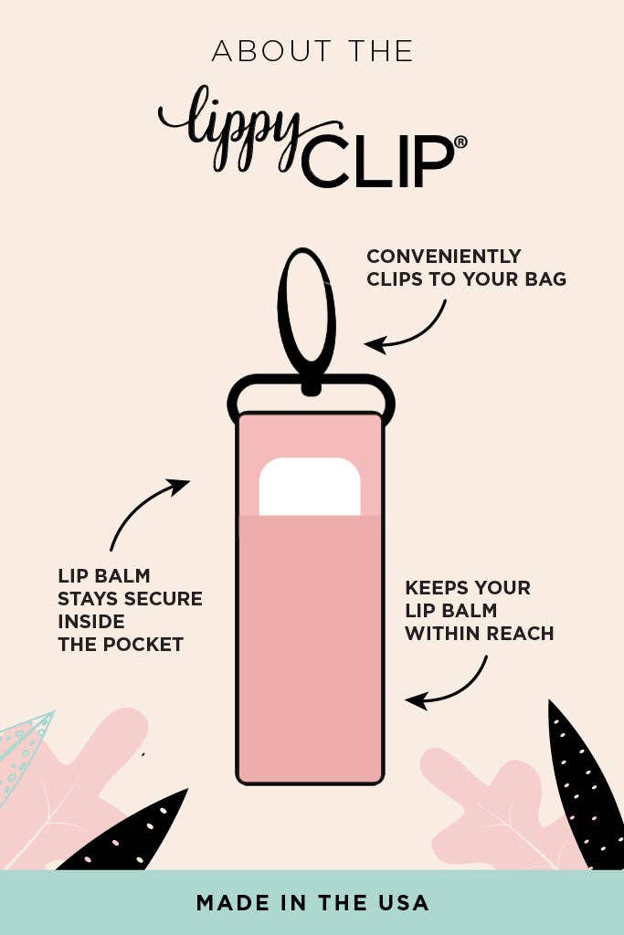 Gold Bows on Ivory LippyClip® Lip Balm Holder