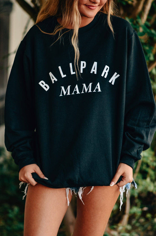 Ballpark Mama Sweatshirt: Large