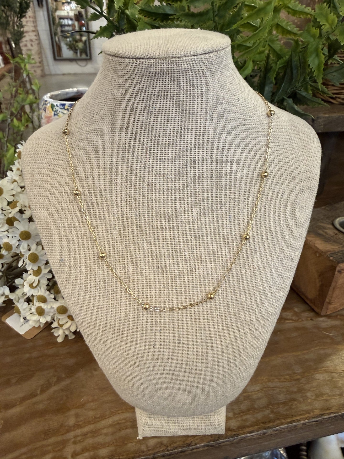 Ball and Chain Stacking Necklace