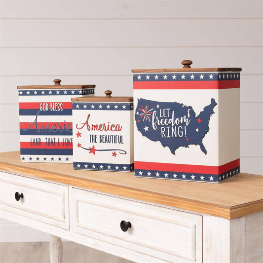 Americana Nesting Tins 3 sizes