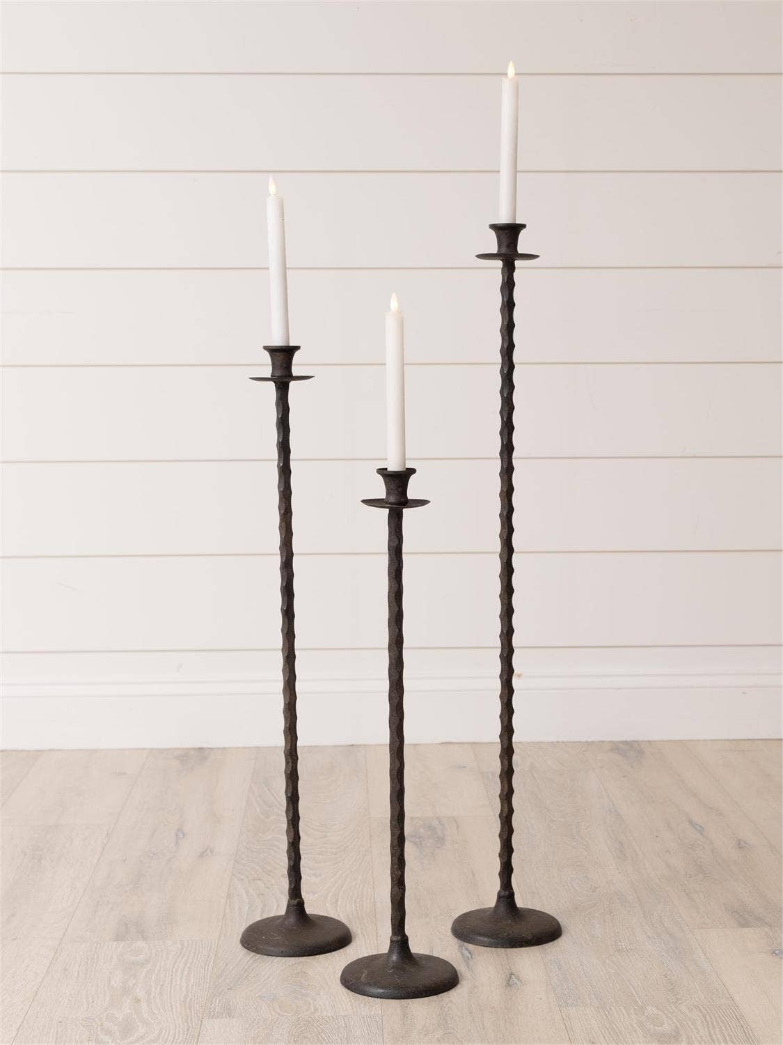 Floor Taper Candle Holders (Set Of 03)