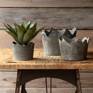 Corona Metal Planters