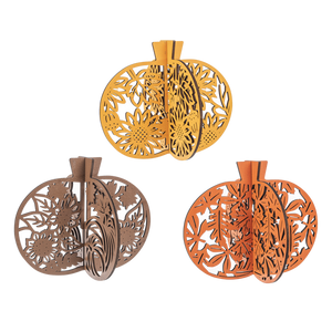 Laser Cut Pumpkin Figurines