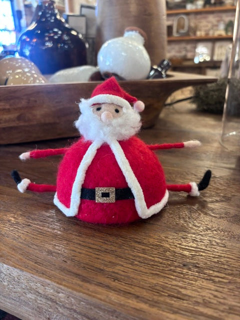 Wool Felt Sitting Santa