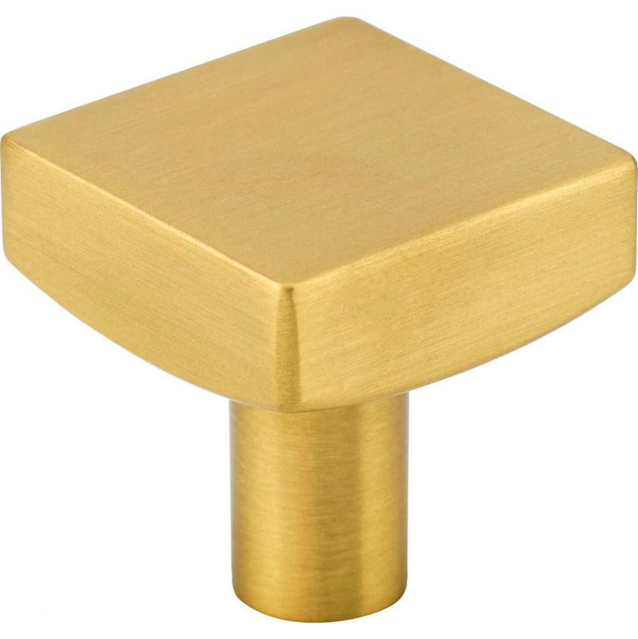 1-1/8'' Overall Length Brushed Gold Square Dominique Cabinet Knob