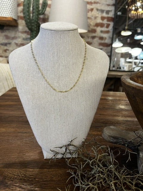 17" Tiny Paperclip Chain