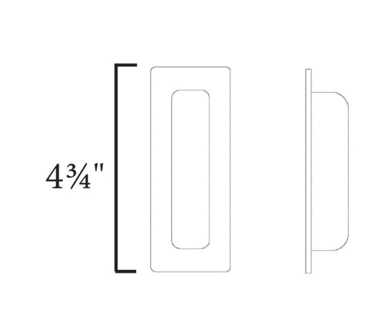 4 3/4" Finger Pull Handle