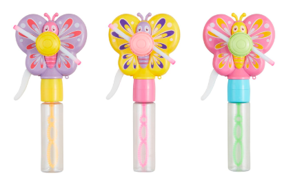 Light-Up Butterfly Bubble Fans
