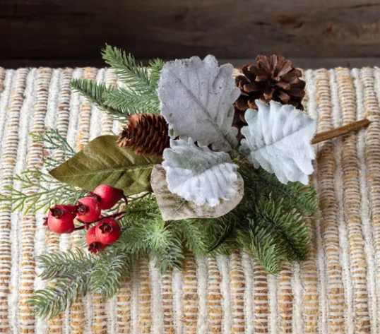 Gathered Botanical Christmas Pick