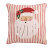 Santa Whimsy Christmas Embroidered Pillow
