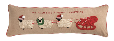Farm Christmas Long Sheep Pillow