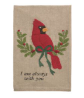 CARDINAL EMBROIDERED TOWEL