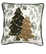 Tree Green Toile Pillow