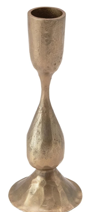 Hand-Forged Metal Taper Holder with Antique Finish