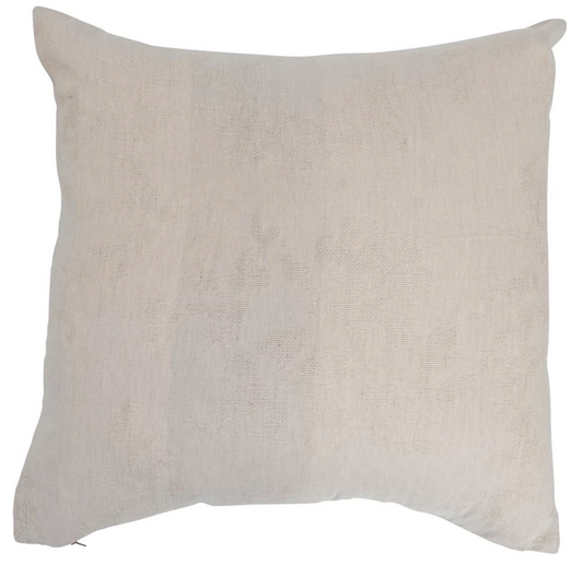 28" Woven Jacquard Pillow