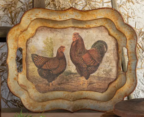 Golden Wyandotte Tray