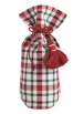 PLAID CLOTH WINE BAG