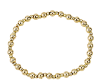 3MM & 5MM GRADUATED GOLD BALL BRACELET